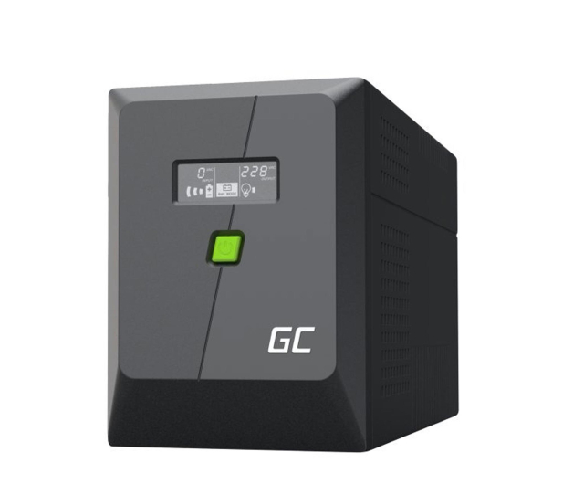 Green Cell UPS PowerProof (2000VA/1400W, LCD) UPSLP1400 / 5904326375666 - 1364735 - zdjęcie